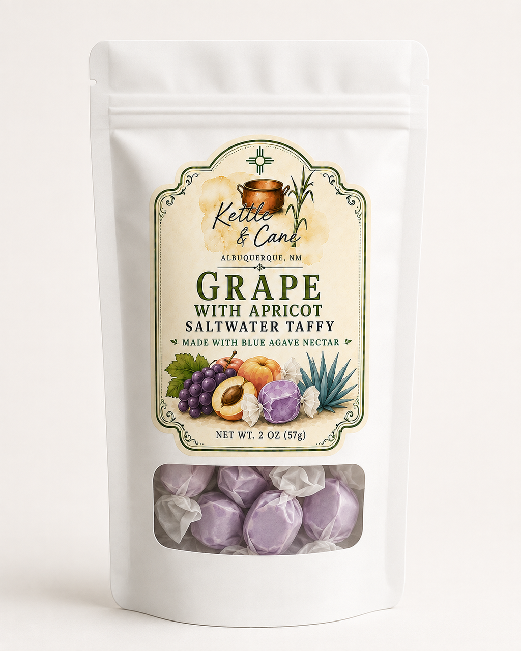 Blue Agave Saltwater Taffy Grape with Apricot